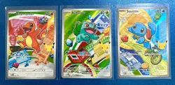 Pokemon First Partner Illustration Collection Series 1 Kanto Gen 1 Starters Set - Image 1