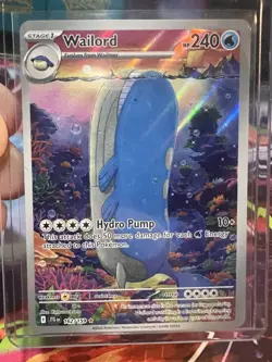 Pokemon TCG SV-Journey Together Wailord #162/159 Illustration Rare M/NM - Image 1