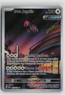 Iron Jugulis 216/182 Illustration Rare Paradox Rift Pokemon NM - Image 1
