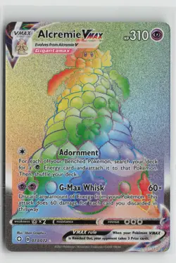 Alcremie VMAX 073/072 Rainbow Rare Shining Fates Pokemon NM - Image 1