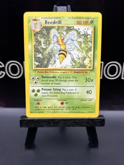 Beedrill 17/102 Base Set Rare Regular 1999 WOTC Pokemon TCG VLP - Image 2