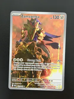 Pokemon TCG Zamazenta 201/182 Destined Rivals Illustration Rare - Image 1