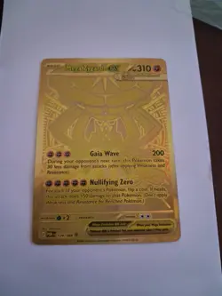 Pokemon Mega Zygarde EX Full Art Rare Holo 310 HP POR 124/088 Gaia Wave - Image 1