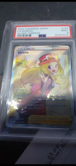 Pokemon Sword Shield Silver Tempest Full Art Serena #193 PSA 9 - Image 1
