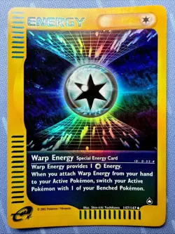 Warp Energy (147) Aquapolis - Reverse Holo - VINTAGE 2002 Pokemon - Image 1