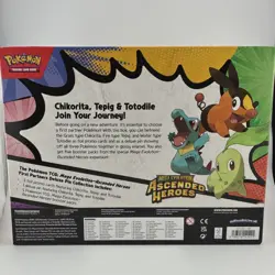 Pokemon TCG Mega Evolution Ascended Heroes Deluxe Pin Box w/ Chikorita, Tepig, … - Image 2