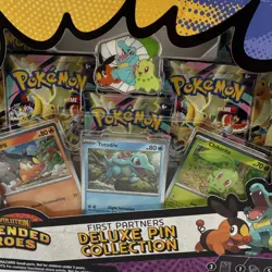 Pokemon TCG Mega Evolution Ascended Heroes Deluxe Pin Box w/ Chikorita, Tepig, … - Image 5