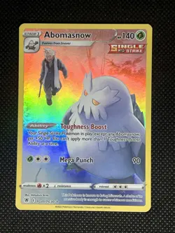 Pokemon Abomasnow TG01/TG30 Ultra Rare Holo Astral Radiance Trainer Gallery 140… - Image 1