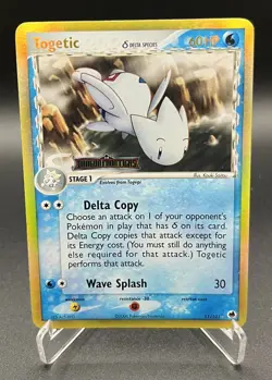 Pokemon Togetic 11/101 - Rare Reverse Holo Stamped EX Dragon Frontiers 2006 - MP - Image 1
