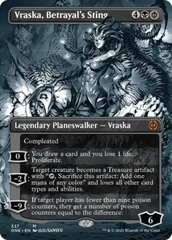 NM Showcase Vraska, Betrayal's Sting, MTG, Phyrexia: One, Magic, 337 - Image 1