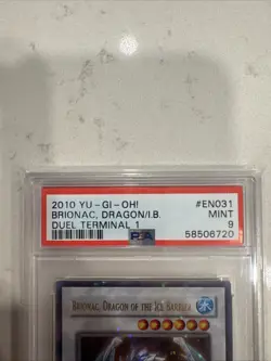 PSA9 Brionac, Dragon of the Ice Barrier English DT Yu-Gi-Oh! - Image 3