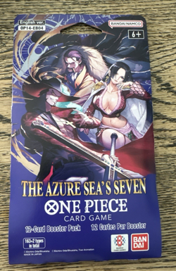 One Piece TCG The Azure Sea’s Seven OP-14 English Sleeved Booster Pack Sealed - Image 1