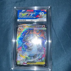 Mega Charizard X ex Black Star Promo 023 ACE 10 Perfect Subgrades Pokemon Card - Image 1