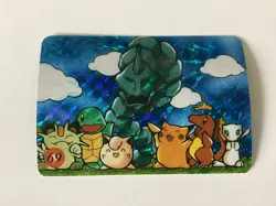 1996 Pokemon Japanese Vending Card Sticker #69 Onix Mewtwo Mew Meowth Charmandar - Image 2