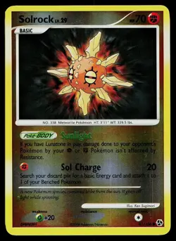 Pokemon Card Great Encounters Solrock 85/106 Reverse Holo Common - Image 1