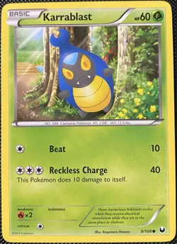 Karrablast 9/108 Dark Explorers Regular - Pokemon Card - Image 1
