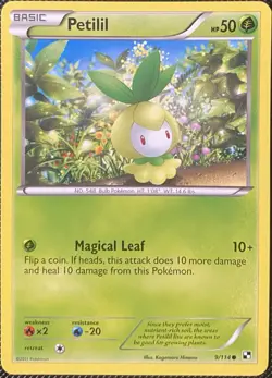 Petilil 9/114 Black & White Regular - Pokemon Card - Image 1