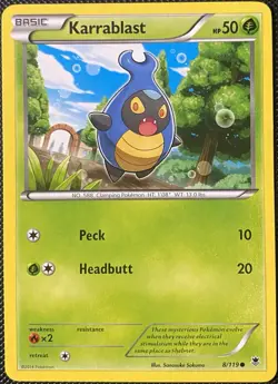 Karrablast 8/119 XY - Phantom Forces Regular - Pokemon Card - Image 1