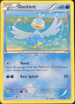 Ducklett 26/98 Emerging Powers Regular - Pokemon Card - Image 1