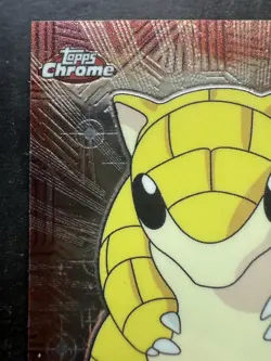 2000 Topps Chrome Pokemon: Sandshrew #27 Trading Card Holo Foil (NM) - Image 2