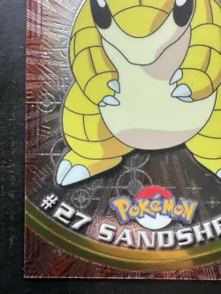 2000 Topps Chrome Pokemon: Sandshrew #27 Trading Card Holo Foil (NM) - Image 4