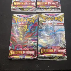 Artset 4 Boosters Pokemon E&B - Origine Perdue - Sortie De Display Scelle FR #7 - Image 5