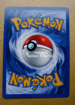pokemon carte kadabra 32 / 102 edition 1 WIZARD 1999 Mint rare TBE - Image 2