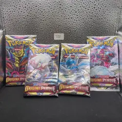 Artset 4 Boosters Pokemon E&B - Origine Perdue - Sortie De Display Scelle FR #6 - Image 1