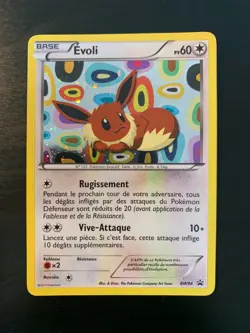 Carte Pokemon : Evoli BW94 Promo Noir & Blanc Francaise - Image 1