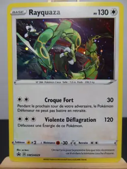 Carte Pokemon " Rayquaza " Holo - Promo - SWSH029 - Epee & Bouclier - NM - FR - Image 3