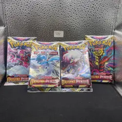 Artset 4 Boosters Pokemon E&B - Origine Perdue - Sortie De Display Scelle FR #4 - Image 1
