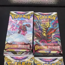 Artset 4 Boosters Pokemon E&B - Origine Perdue - Sortie De Display Scelle FR #4 - Image 2