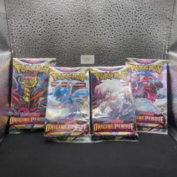 Artset 4 Boosters Pokemon E&B - Origine Perdue - Sortie De Display Scelle FR #3 - Image 1