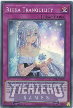 Yugioh Rikka Tranquility SESL-EN025 Super Rare 1st Edition NM/LP - Image 1