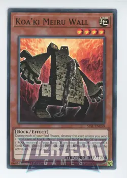 Yugioh Koa'ki Meiru Wall SESL-EN050 Super Rare 1st Edition NM/LP - Image 1
