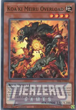 Yugioh Koa'ki Meiru Overload SESL-EN051 Super Rare 1st Edition NM/LP - Image 1