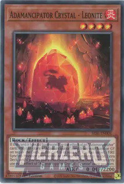Yugioh Adamancipator Crystal - Leonite SESL-EN004 Super Rare 1st Edition NM/LP - Image 1