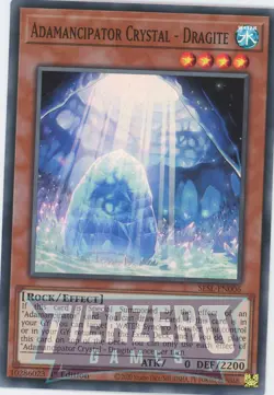 Yugioh Adamancipator Crystal - Dragite SESL-EN006 Super Rare 1st Edition NM/LP - Image 1