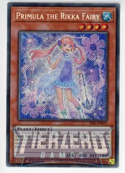 Yugioh Primula the Rikka Fairy SESL-EN015 Secret Rare 1st Edition NM/LP - Image 1