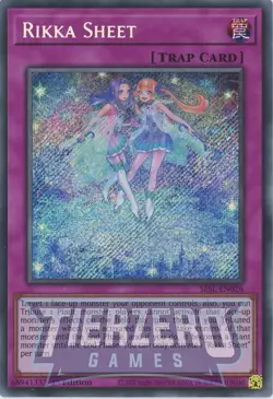 Yugioh Rikka Sheet SESL-EN026 Secret Rare 1st Edition NM/LP - Image 1