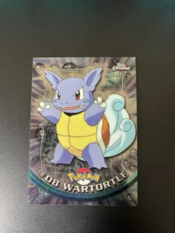 Pokemon #8 Wartortle Card Foil Holo Topps Chrome 2000 TV Animation Series 1 - BL - Image 1