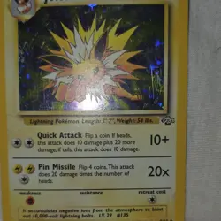 Pokemon TCG Jolteon 4/64 Jungle Holo Rare Unlimited 70HP English Card 1999 - Image 1