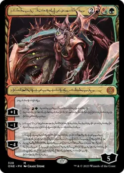 NM Foil Lukka, Bound to Ruin Phyrexian, MTG, Phyrexia: One, Magic, 328 - Image 1
