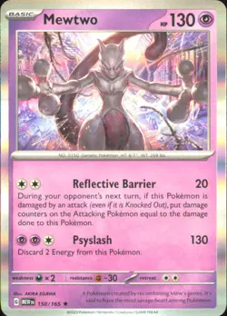 Pokemon Card - Mewtwo SV: Scarlet & Violet 151 150/165 NM - Image 1