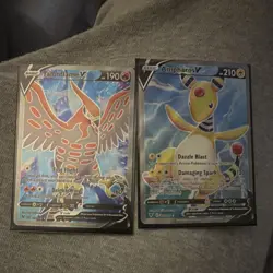 Pokemon Talonflame V 146/185 Ampharos V 170/185 Holo V Card Lot Standard English - Image 1