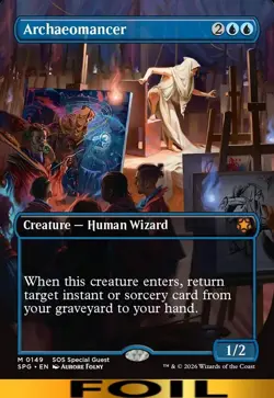 Archaeomancer ** FOIL BORDERLESS ** #149 - Special Guest - NM MTG - Image 1