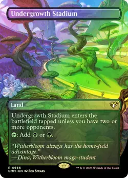 Undergrowth Stadium Foil Borderless Commander Masters NM MTG - Image 1