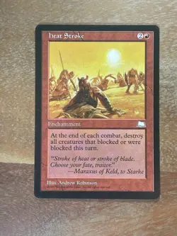 1997 MTG Weatherlight Heat Stroke Rare. Excellent Condition. - Image 1