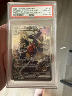 2025 Pokemon Destined Rivals Cynthia’s Garchomp ex #232 PSA 10 - Image 3