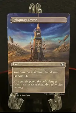 Reliquary Tower (Borderless) MTG NM Commander Masters Regular NON-FOIL - Image 1